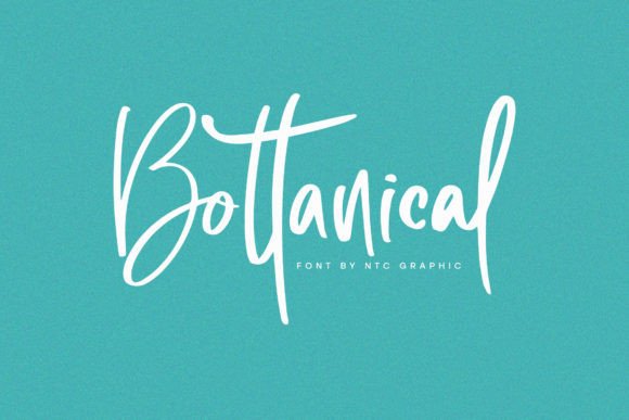 Bottanical: A Bold Handwritten Font for Confident Brand Identities