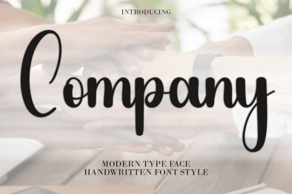 Company: A Modern Handwritten Typeface for Thoughtful Design