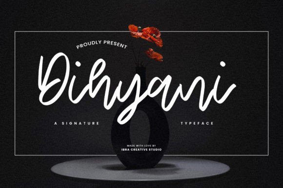 Dihyani: A Script Font for Elegance and Branding