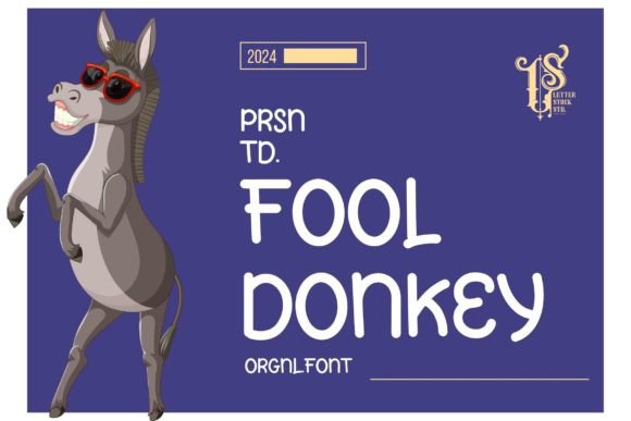 Fool Donkey Font: A Retro Script That Builds Brand Trust