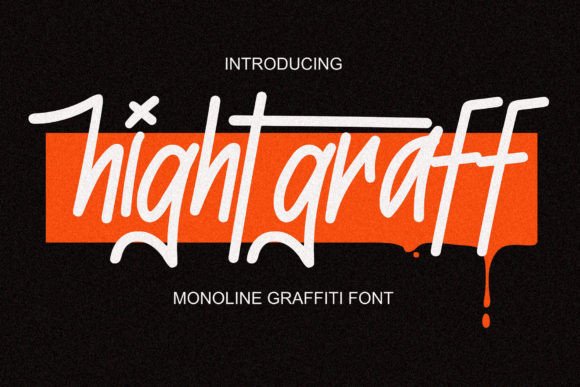 Hightgraff: A Monoline Graffiti Typeface That Feels Hand-Drawn, Not Stenciled