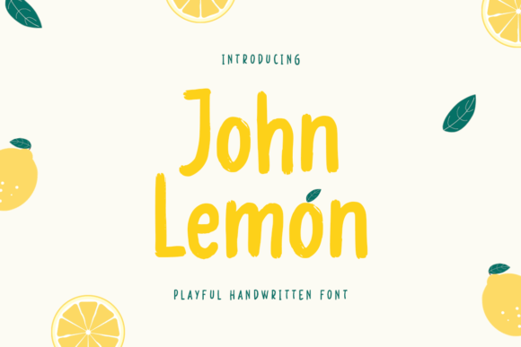 John Lemon Handwritten Font for Small Business Branding