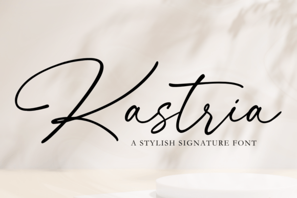 Kastria: A Signature-Style Script Font for Handmade Makers