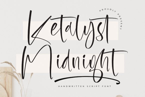 Ketalyst Midnight: A Luxury Handwritten Script Font for Crafters