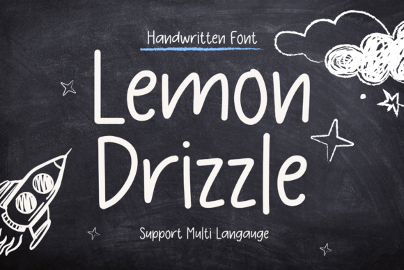 Lemon Drizzle: A Handwritten Typeface with Editorial Warmth