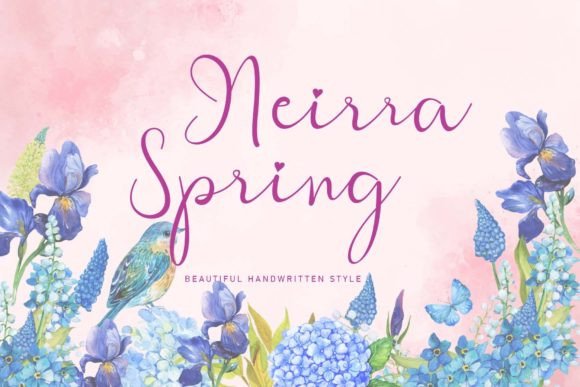 Neirra Spring: A Handwritten Font That Feels Like Springtime in Every Curve