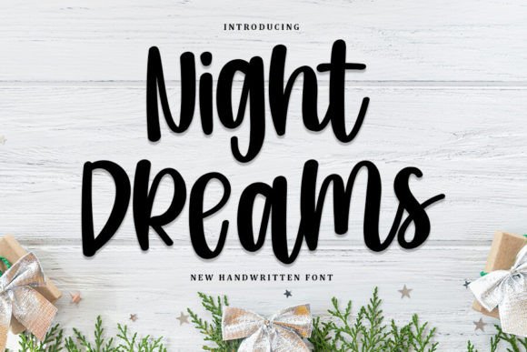 Night Dreams: A Refined Handwritten Font for Small Business Branding