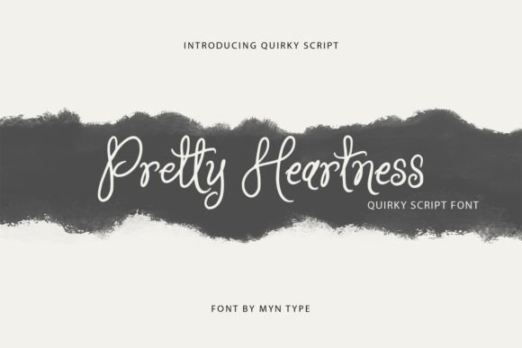Pretty Heartness: A Whimsical Script Font for Thoughtful Editorial Design