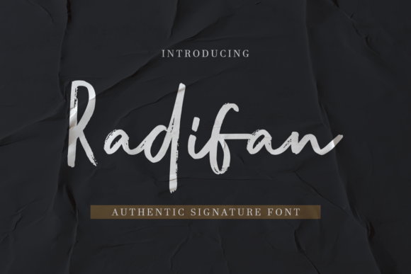 Radifan: A Delicate Script Typeface for Digital Brand Moments