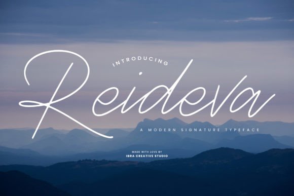 Reideva: A Script Font That Makes Your Campaigns Instantly Recognizable