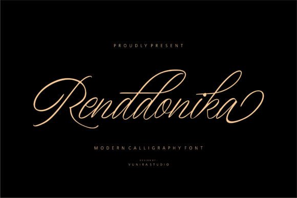 Renddonika: A Modern Script Font That Makes Your Campaigns Instantly Recognizable