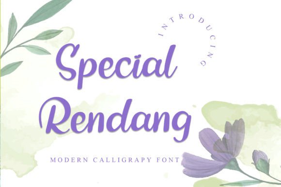 Special Rendang: A Thoughtful Script Font for Elegant Brand Moments