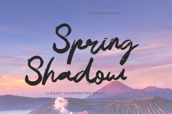 Spring Shadow: A Thoughtful Script Font for Gentle Editorial Moments