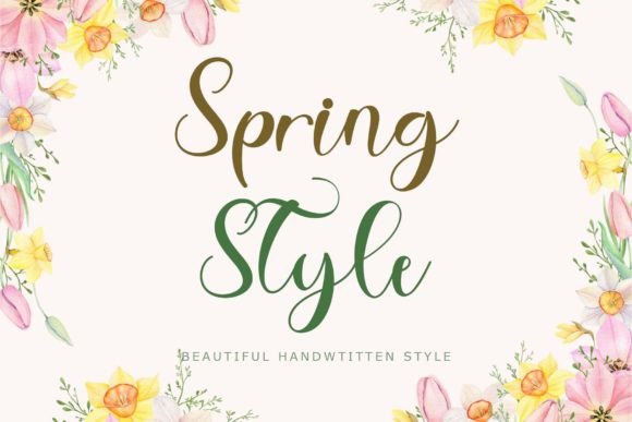 Spring Style: A Handwritten Font That Feels Like Sunlight on a Landing Page
