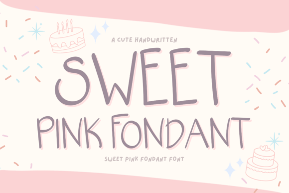 Sweet Pink Fondant: A Delightful Script Font for Digital Design