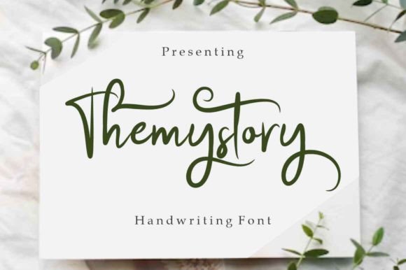 Themystory: A Script Font for Editorial Elegance