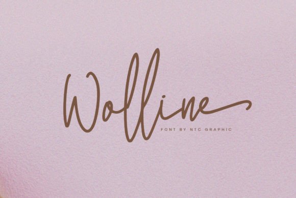 Wolline: A Minimalist Script Font for Modern Campaigns